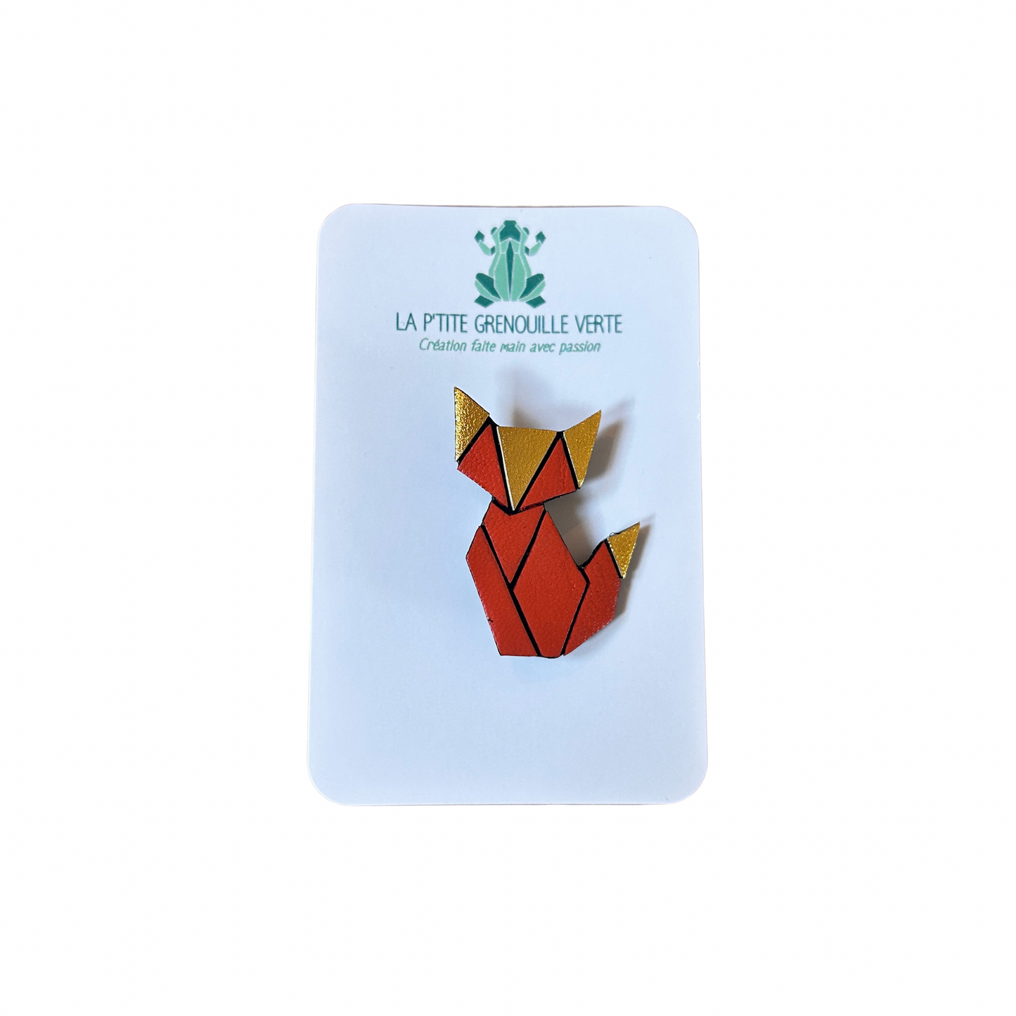 Broche Albert le renard La p’tite grenouille verte