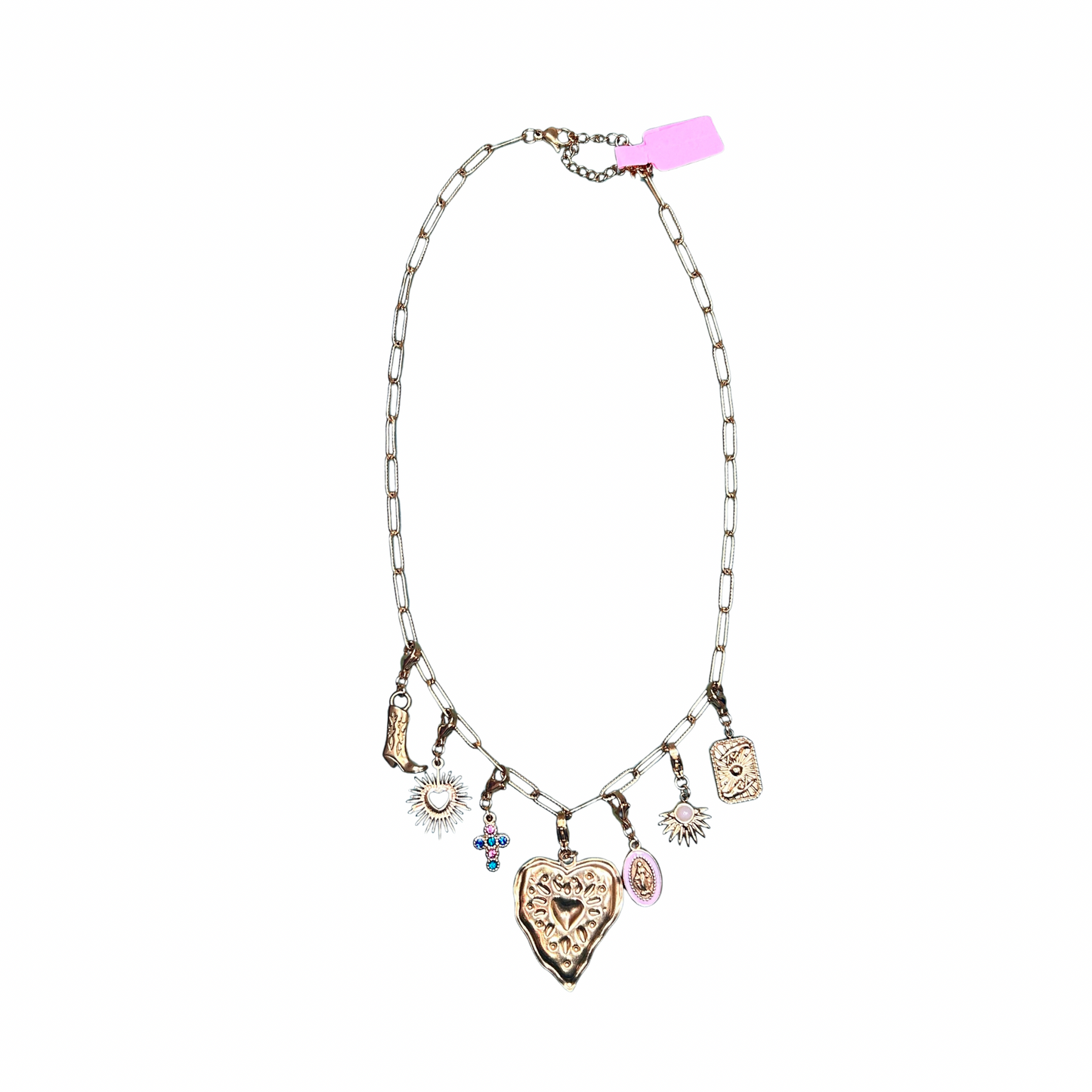 Collier doré à charms Lunaria