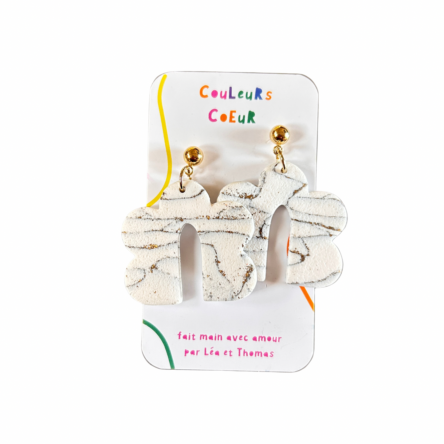 Boucles d’oreilles Mallorca Couleurs coeur