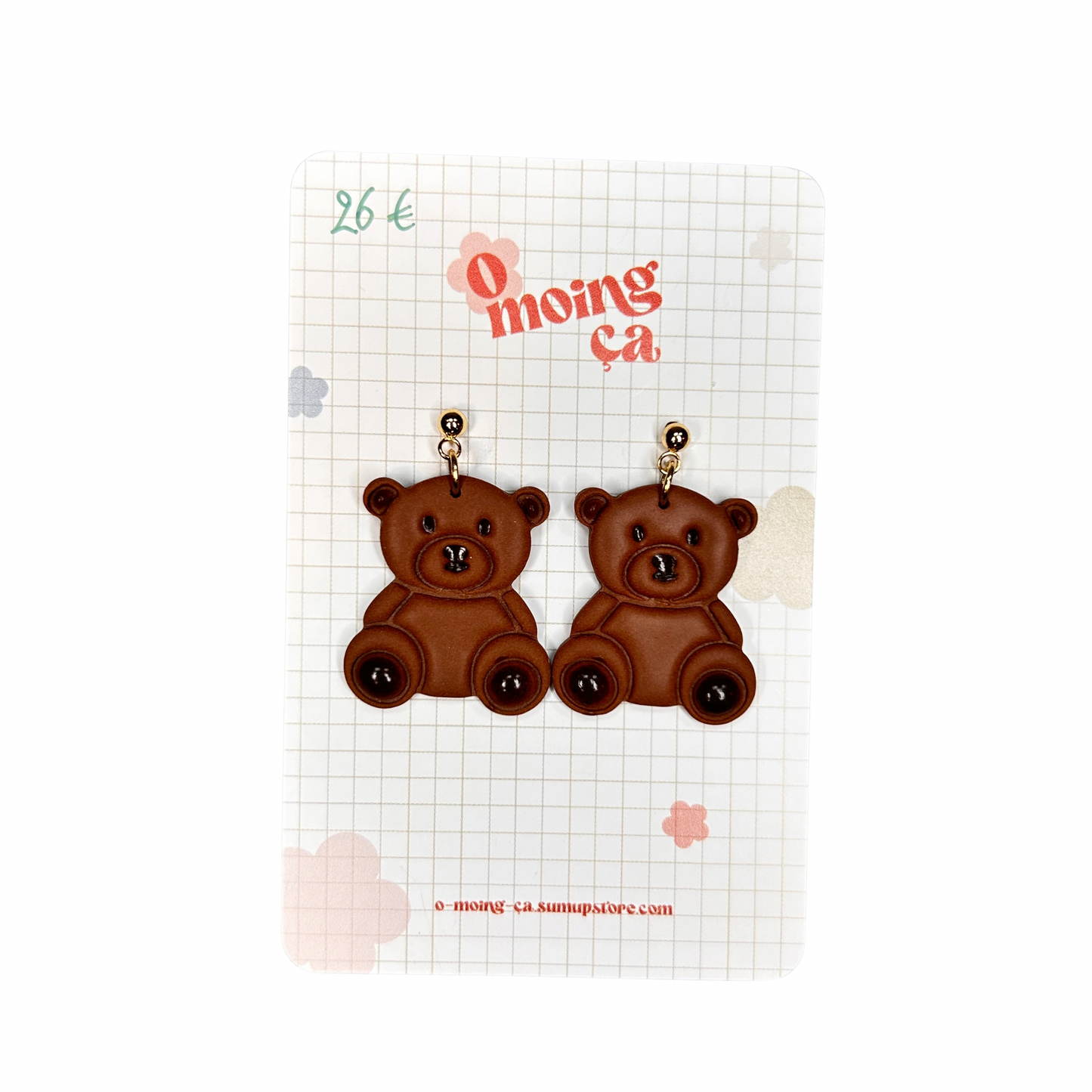 Boucles d’oreilles Teddy O moing ça