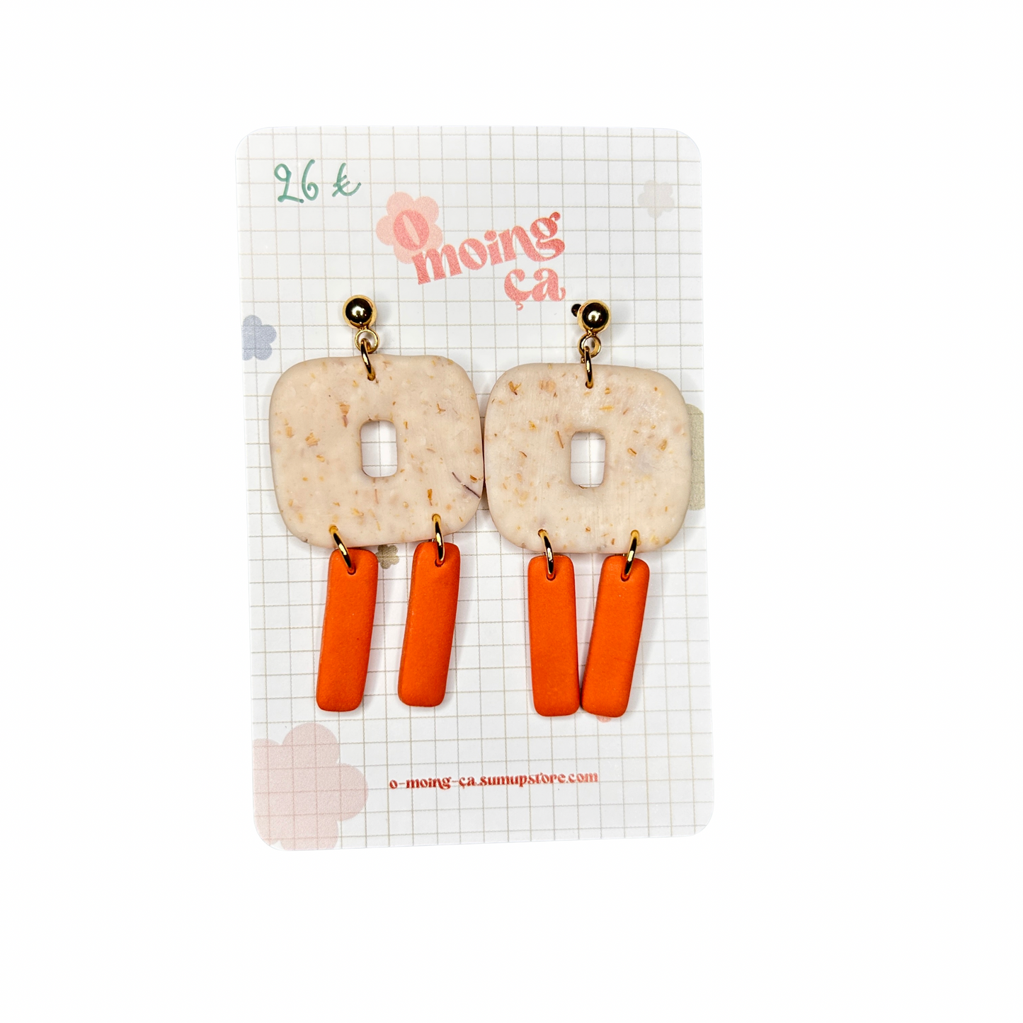 Boucles d’oreilles Duo O moing ça