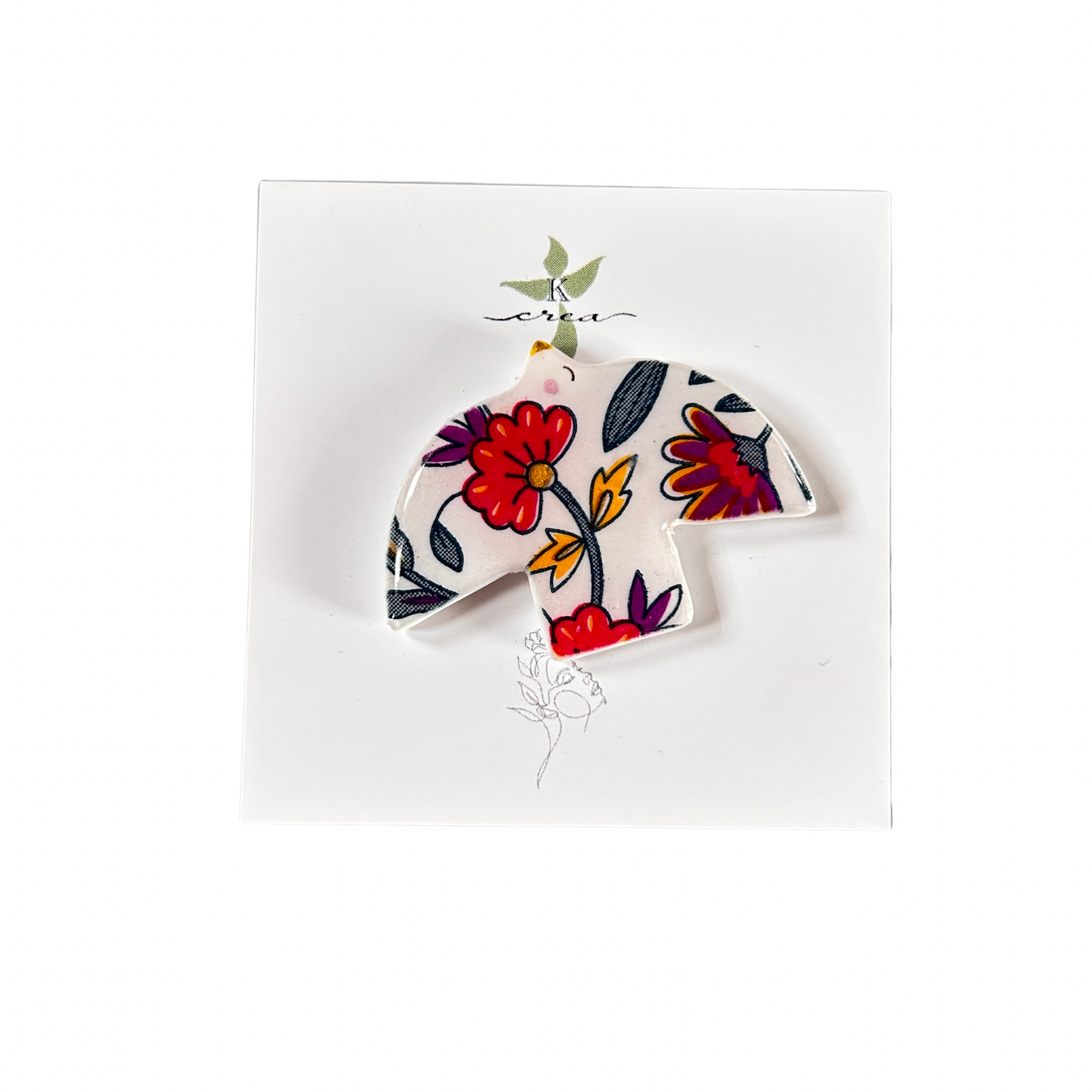 Broche oiseau Kcrea