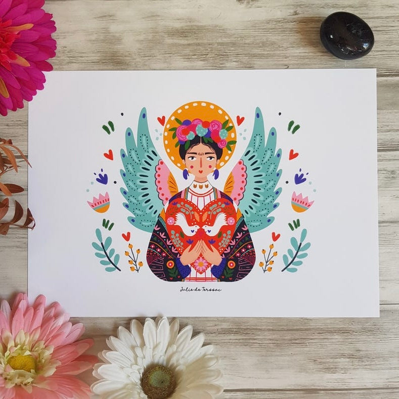 Affiche Frida aux ailes Julie Deterssac