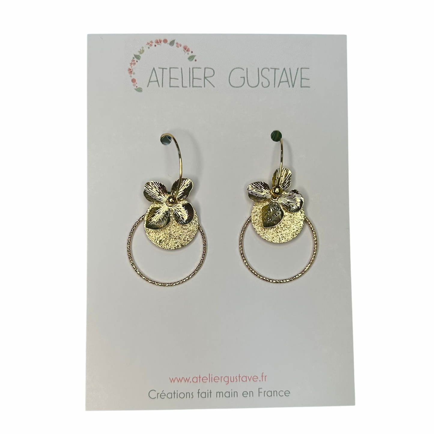 Créoles Rosie Atelier Gustave