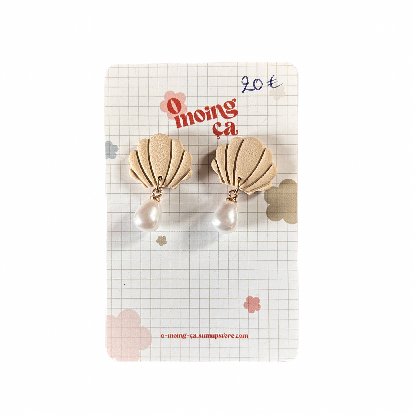 Boucles d’oreilles Fleur ou coquillage O moing ça