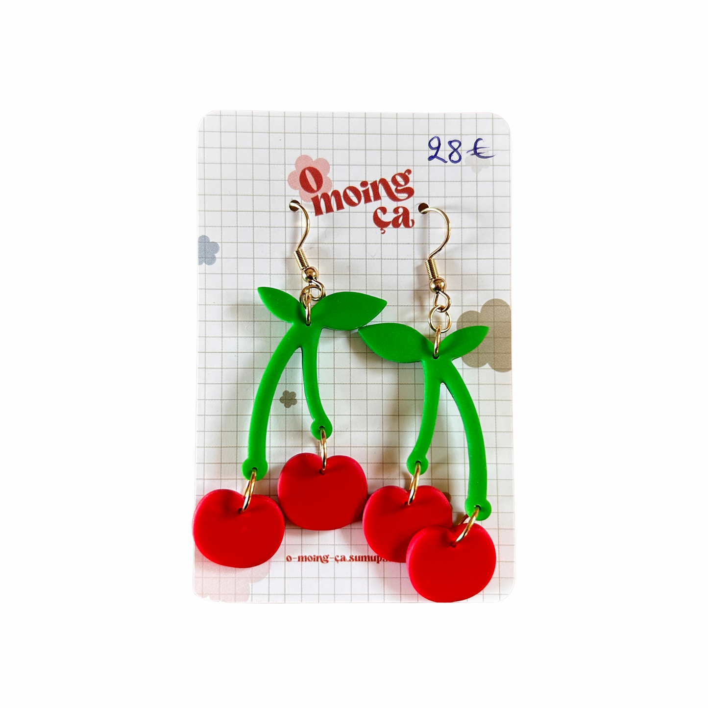 Boucles d’oreilles fruits divers O moing ça