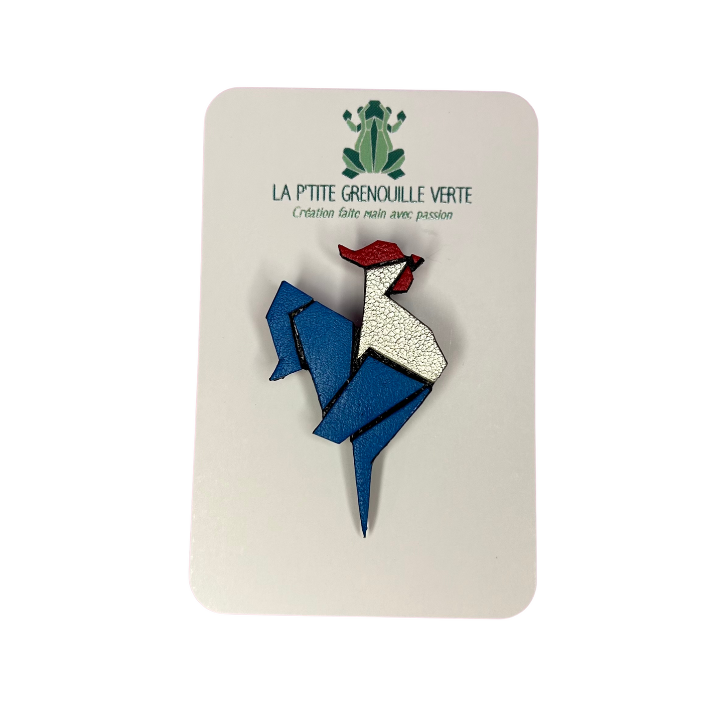 Broche coq La p’tite grenouille verte