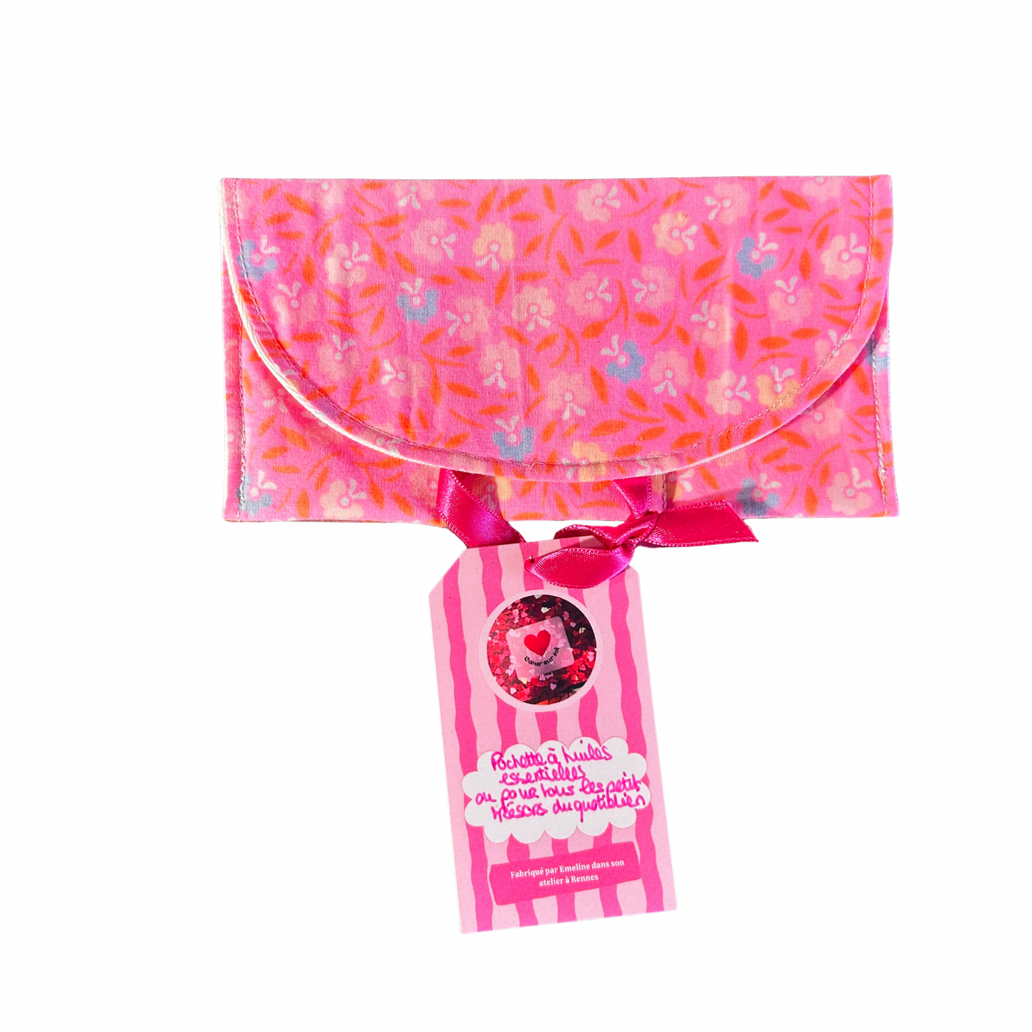 Pochette à huiles essentielles Cœur sur toi