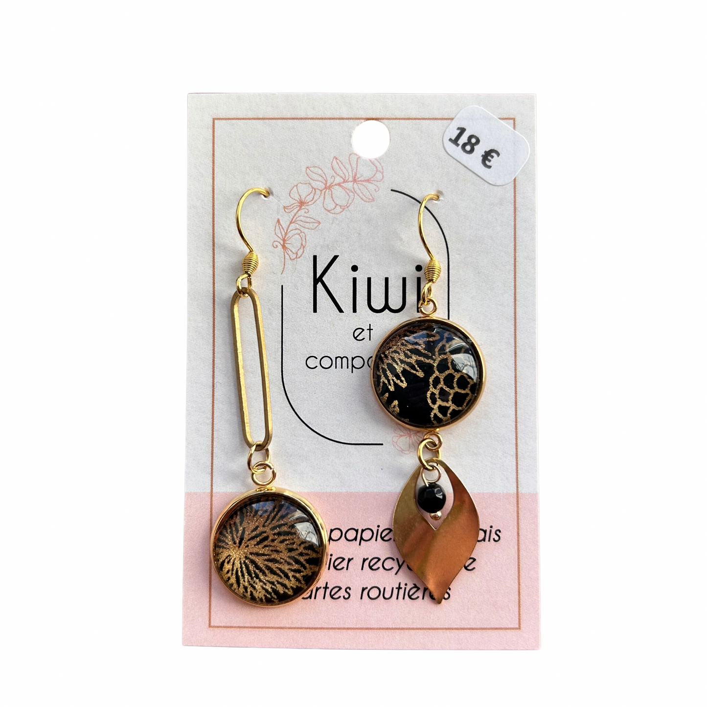 Boucles d’oreilles Kiwi et compagnie