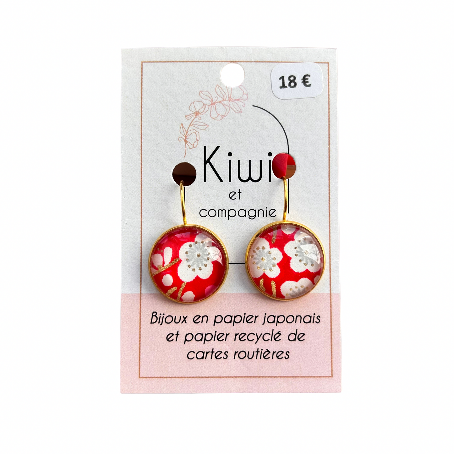 Boucles d’oreilles Kiwi et compagnie