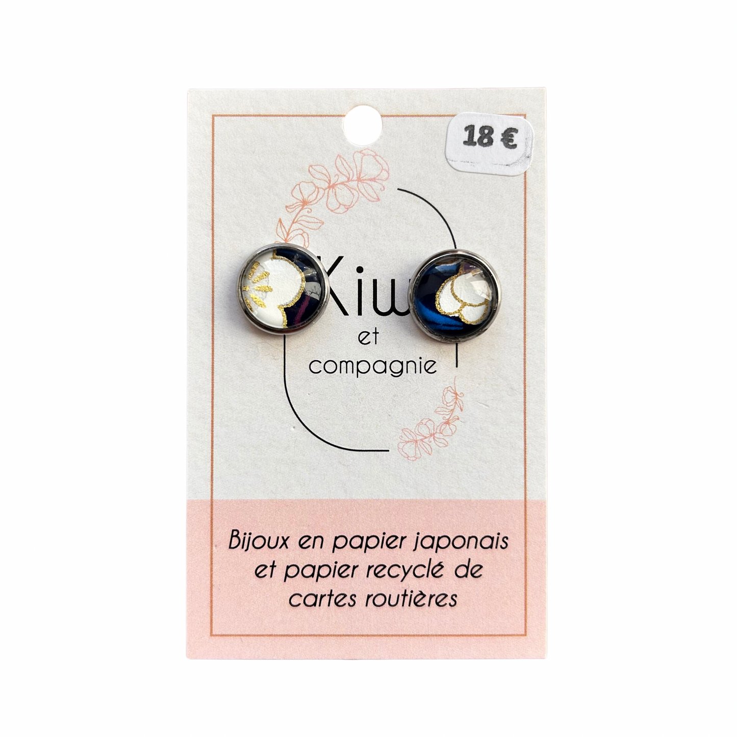 Boucles d’oreilles puces Kiwi et compagnie