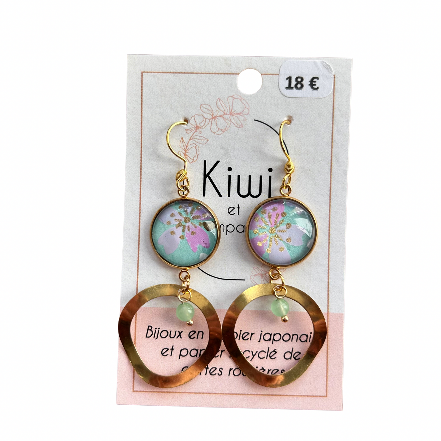 Boucles d’oreilles Kiwi et compagnie