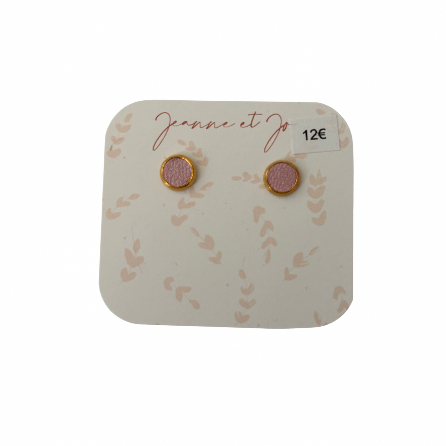 Puces d’oreilles clou Jeanne et Jo