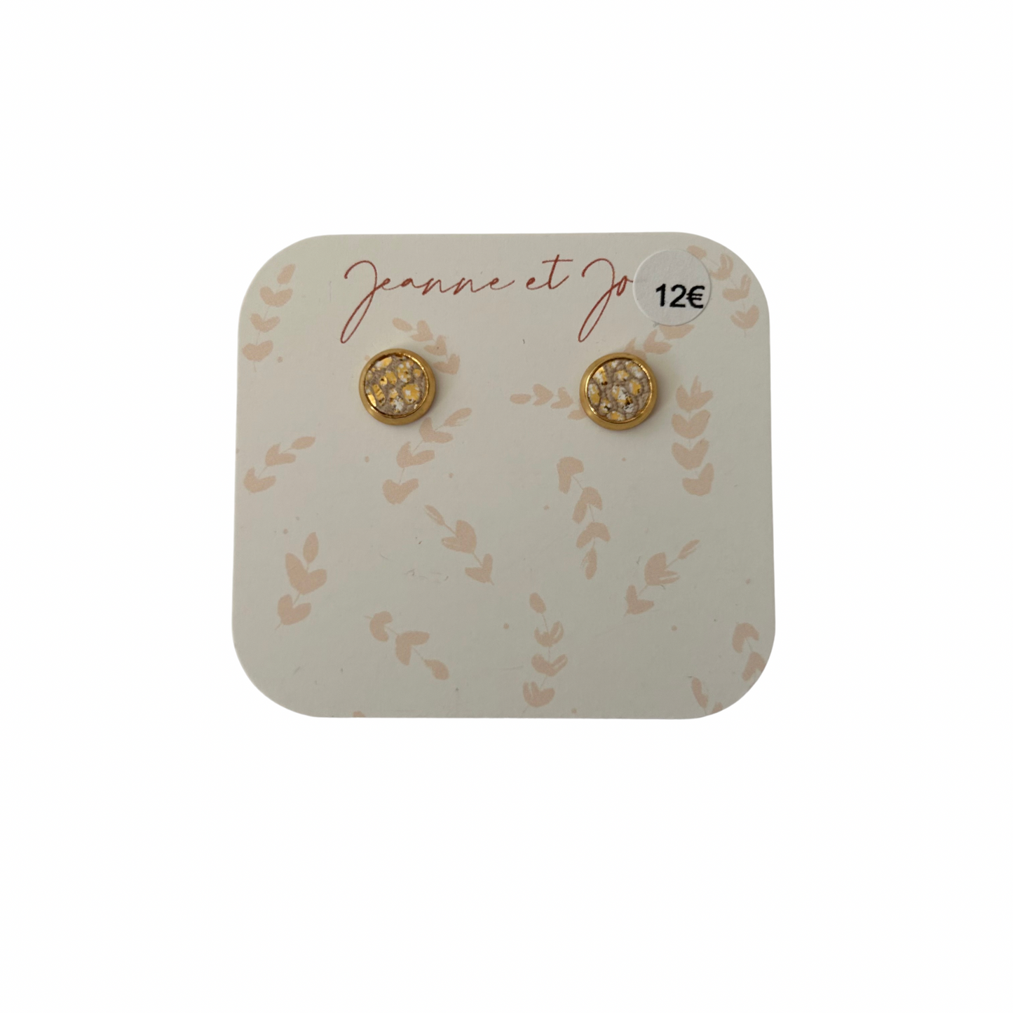 Puces d’oreilles clou Jeanne et Jo