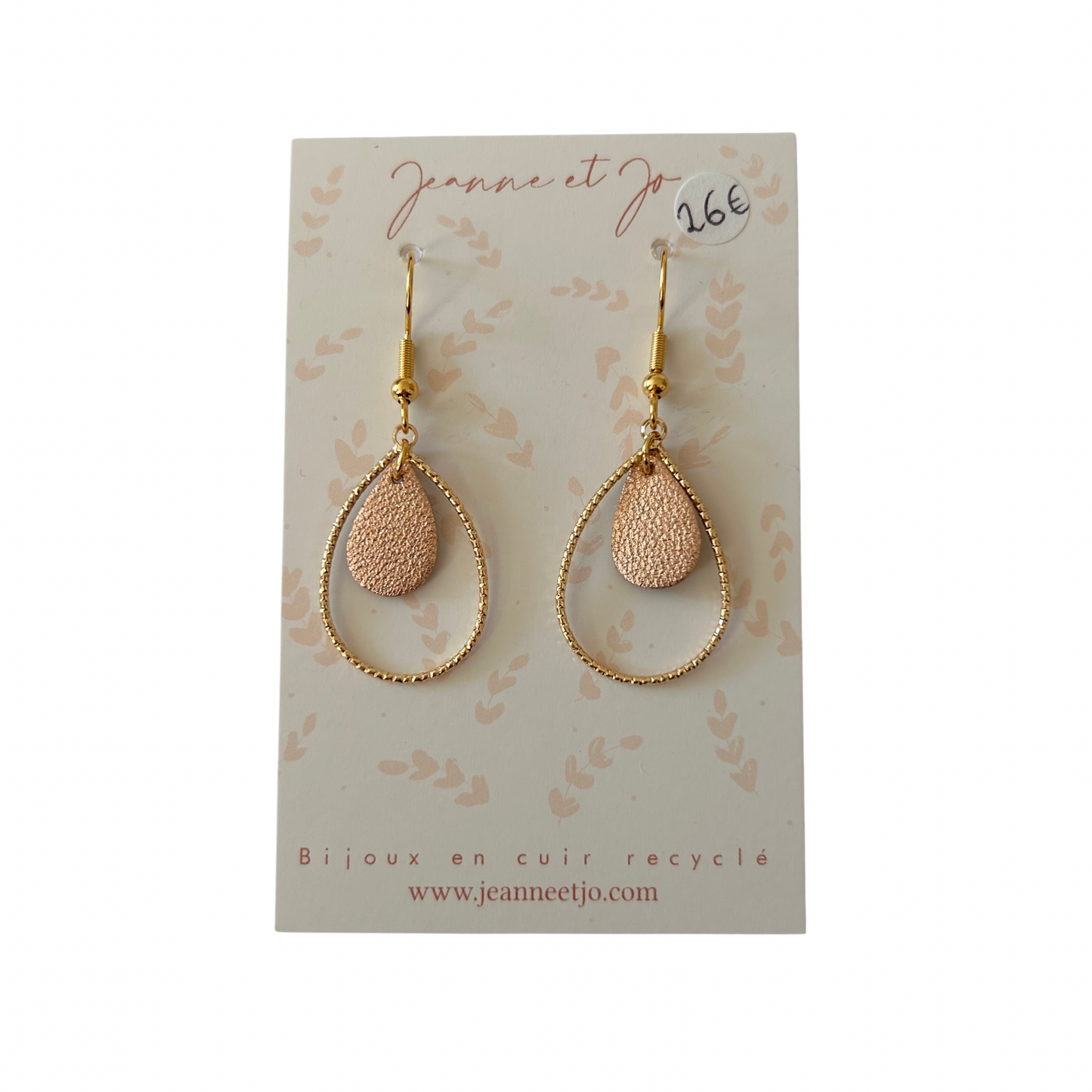 Boucles d’oreilles Goutte Jeanne et Jo