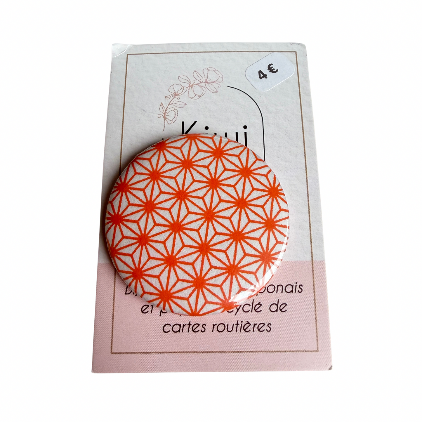 Badge en papier japonais Kiwi & compagnie