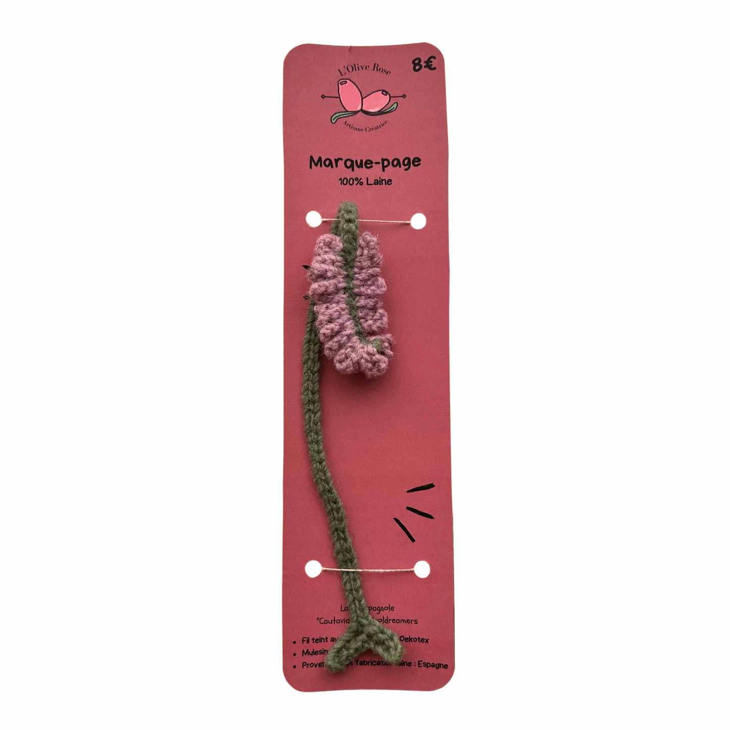 Marque-page L’olive Rose