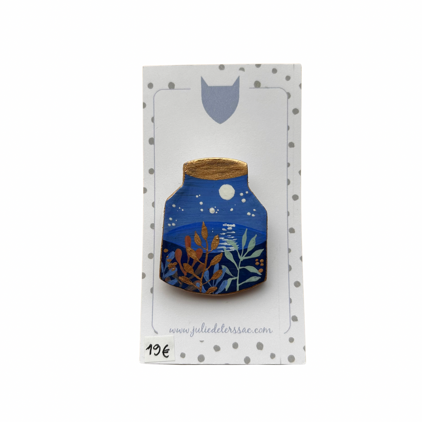 Broche fiole Julie Deterssac