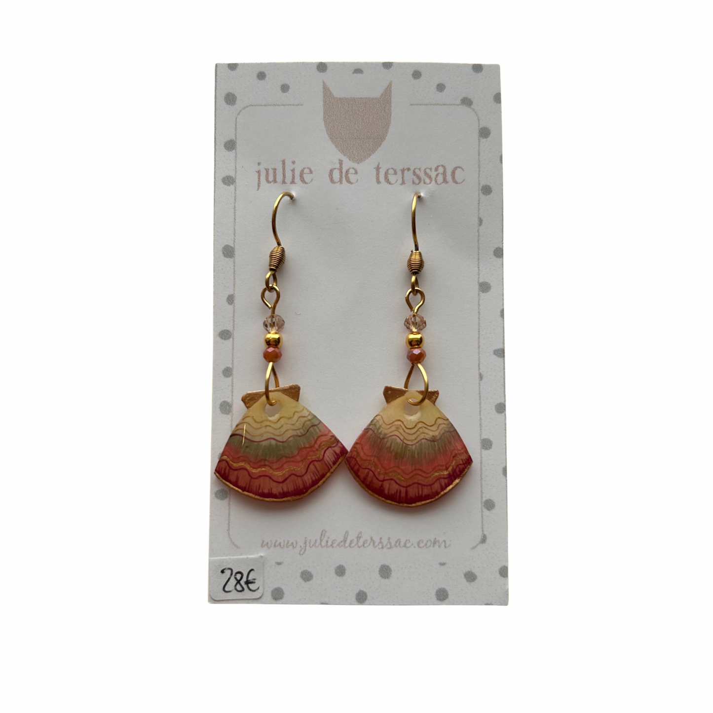 Boucles d’oreilles coquillages Julie Deterssac