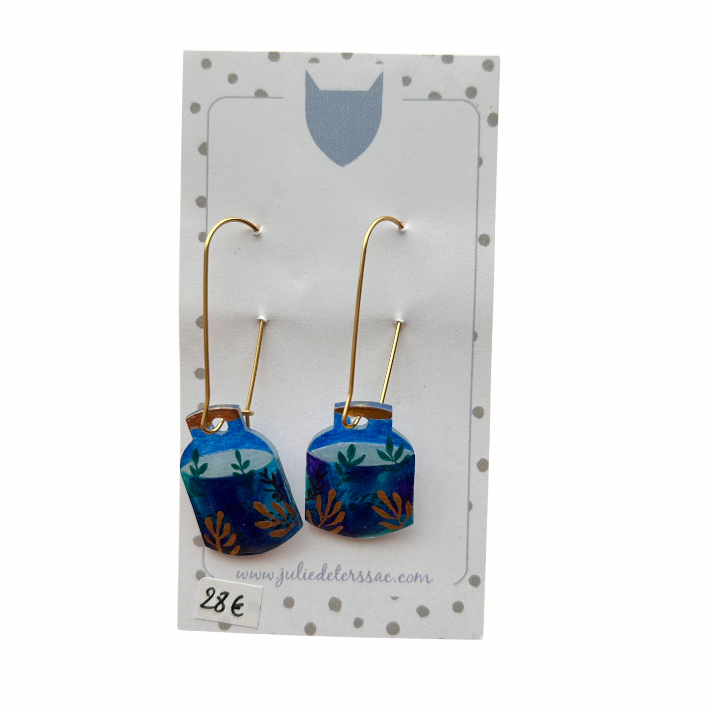 Boucles d’oreilles Fiole Julie Deterssac