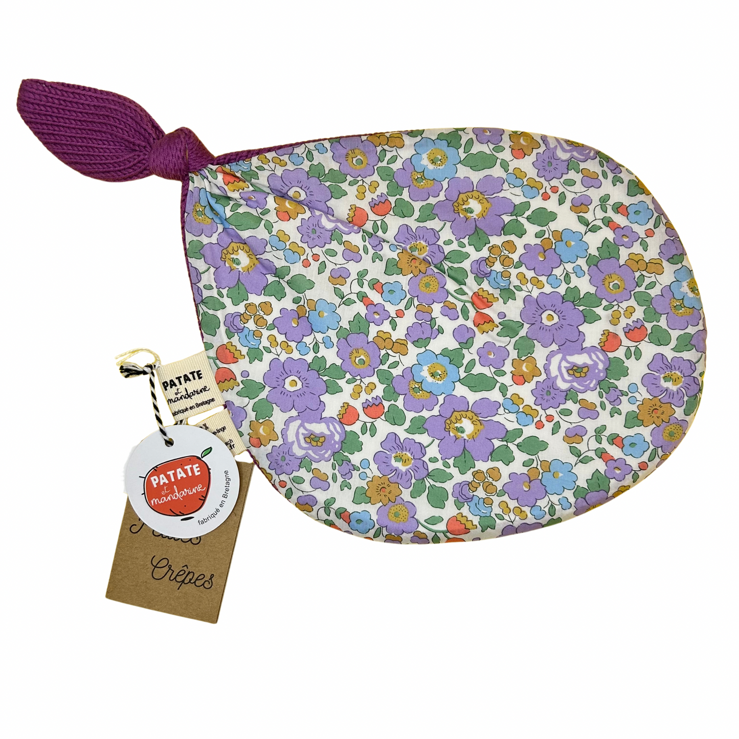 Doudou petite crêpe Patate et Mandarine