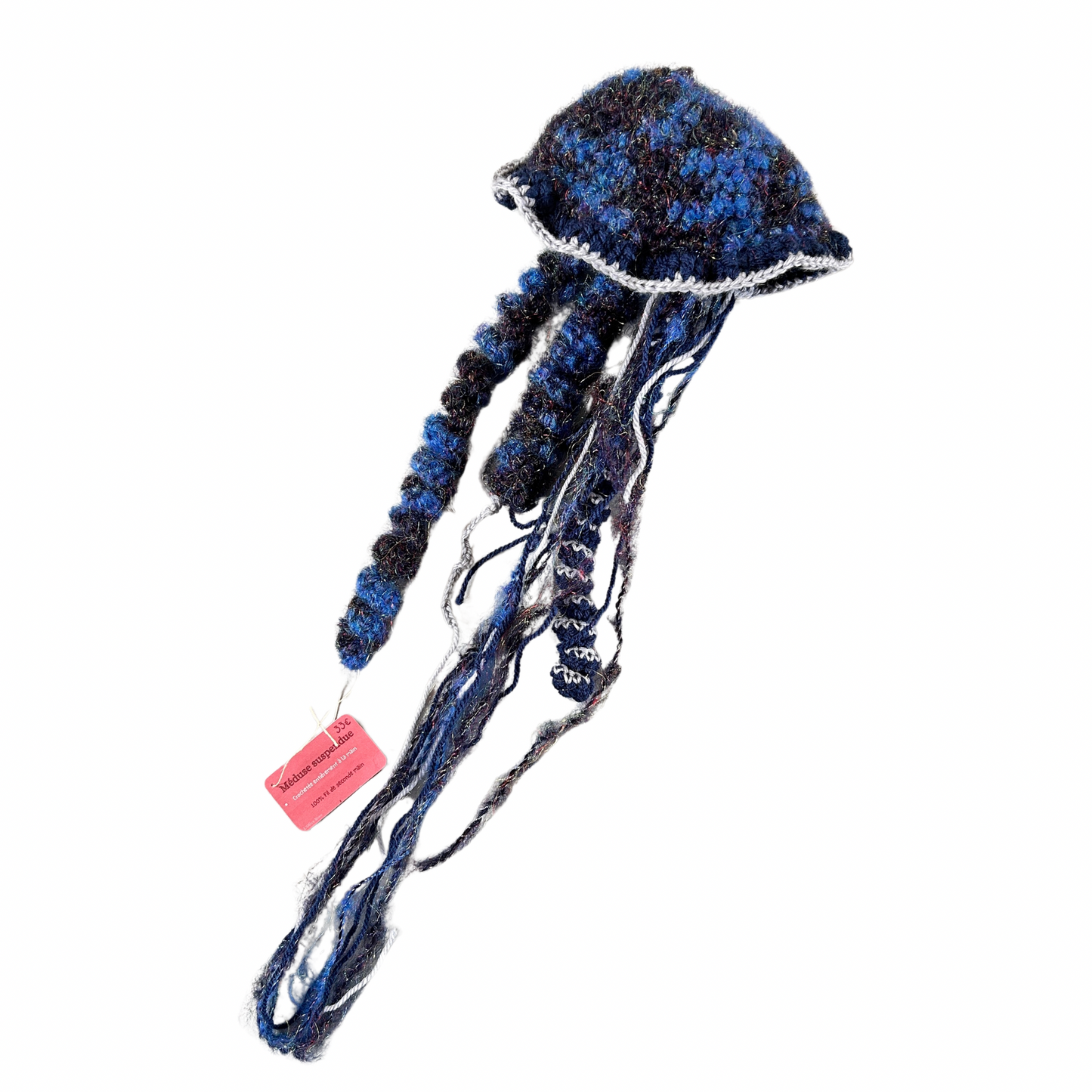 Méduse suspendue L’olive rose