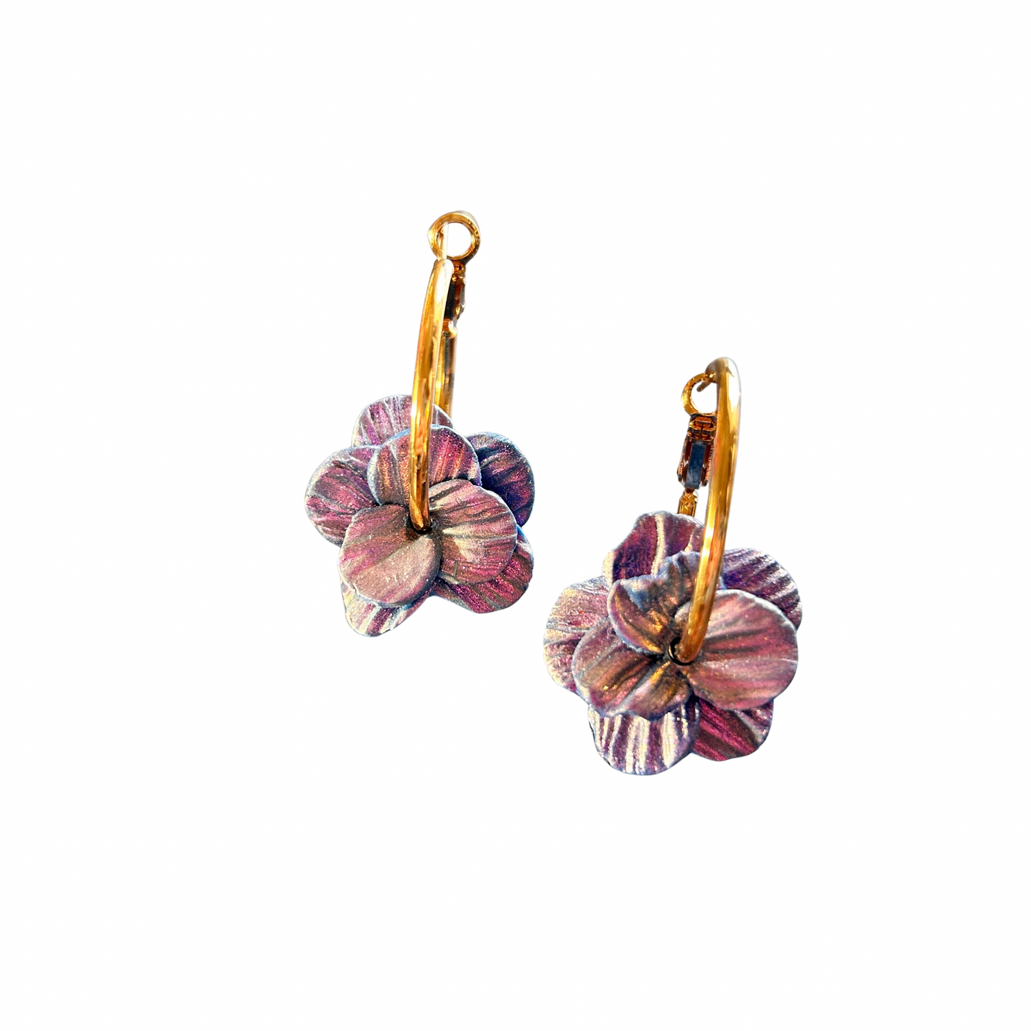 🌸 Boucles d’oreilles Œillet Pistil’art