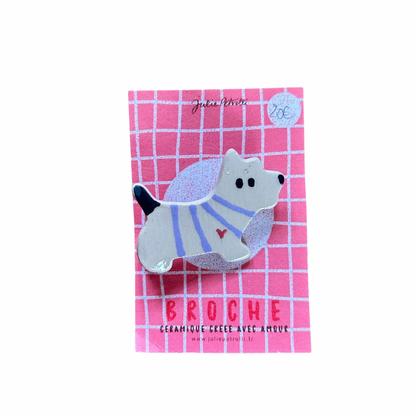 Broche Julie Petrolli