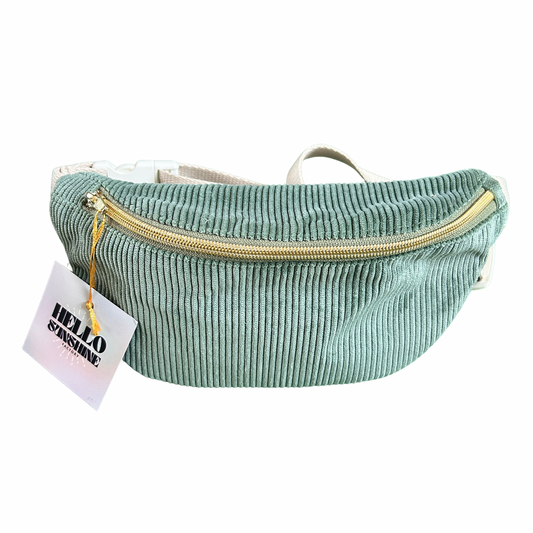 Sac banane en velours ras Hello sunshine