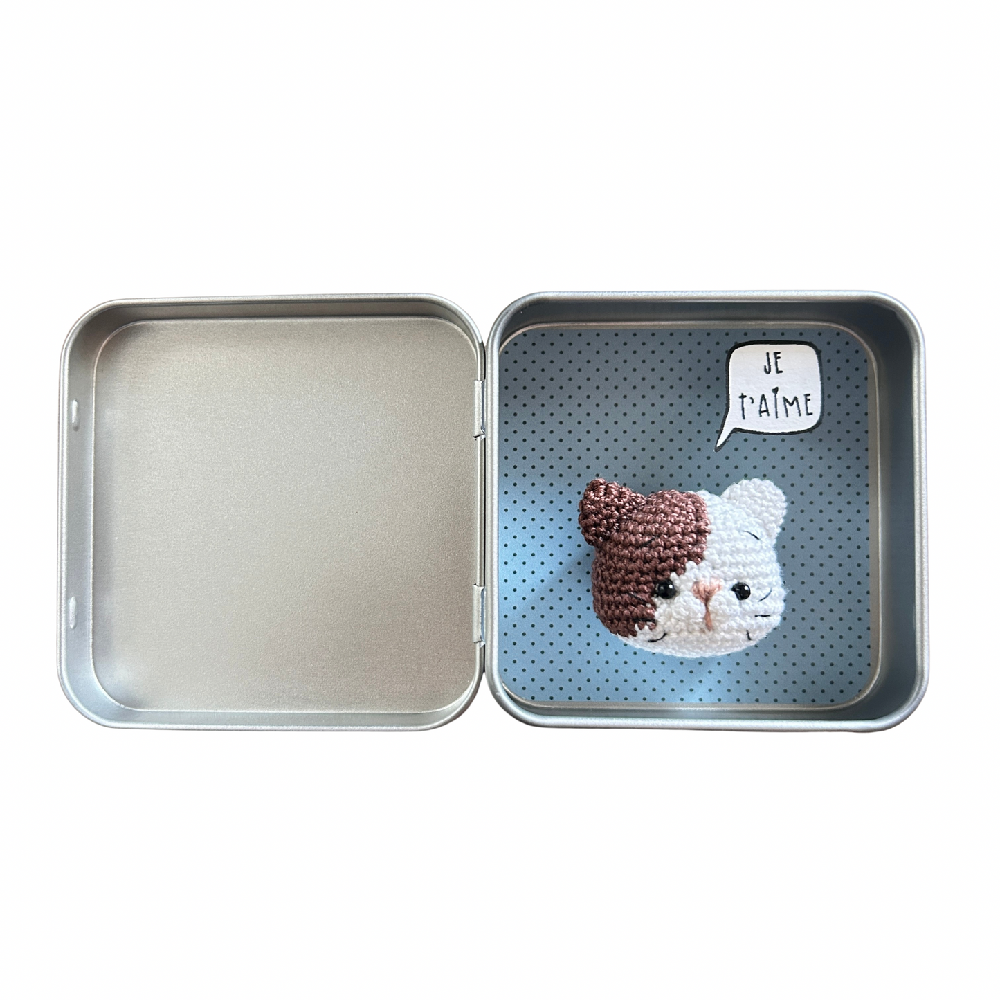 Boîte de réconfort minute " je t’aime " Papier clémentine