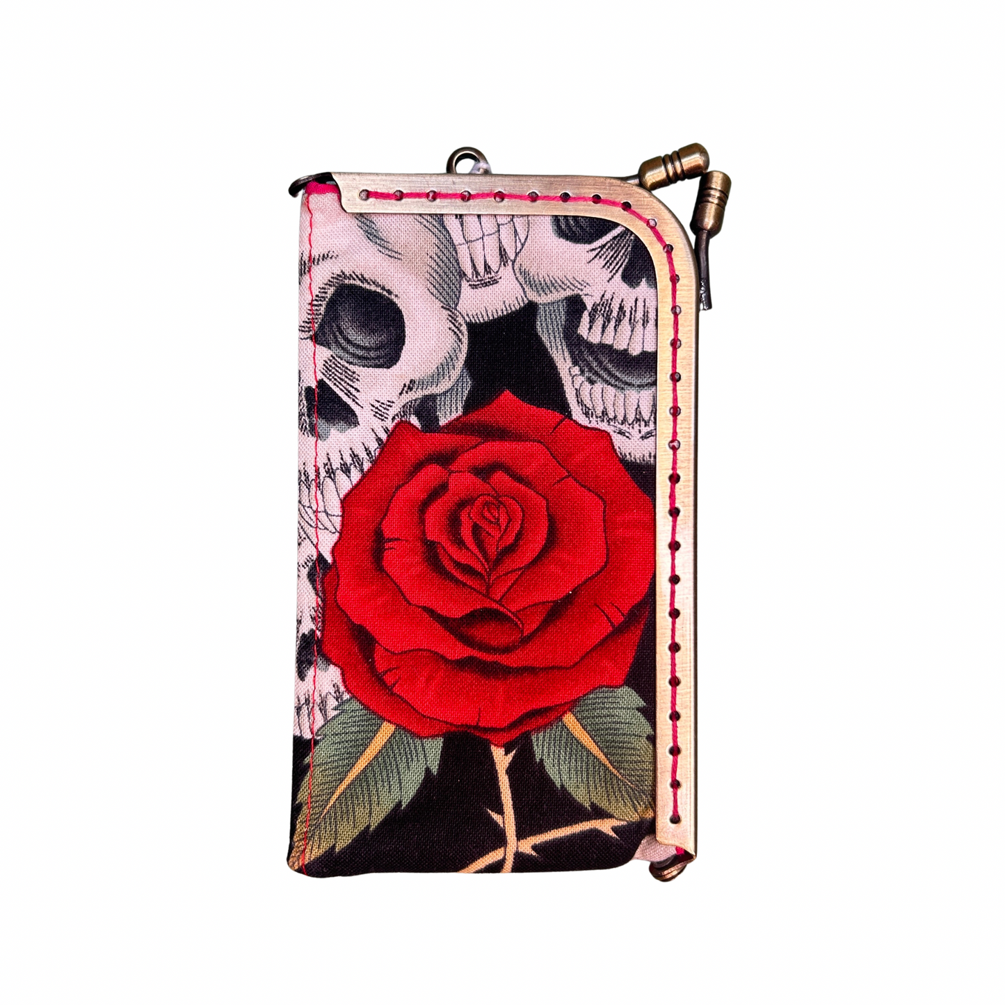 Porte-cartes minaudière - Emma et le lapin blanc