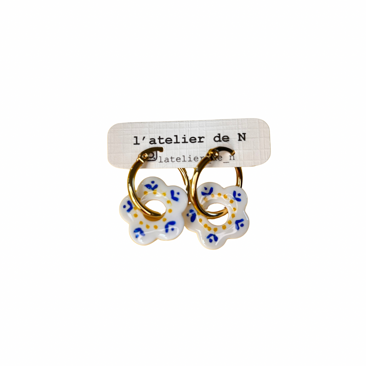 Boucles d’oreilles créoles L’atelier de N