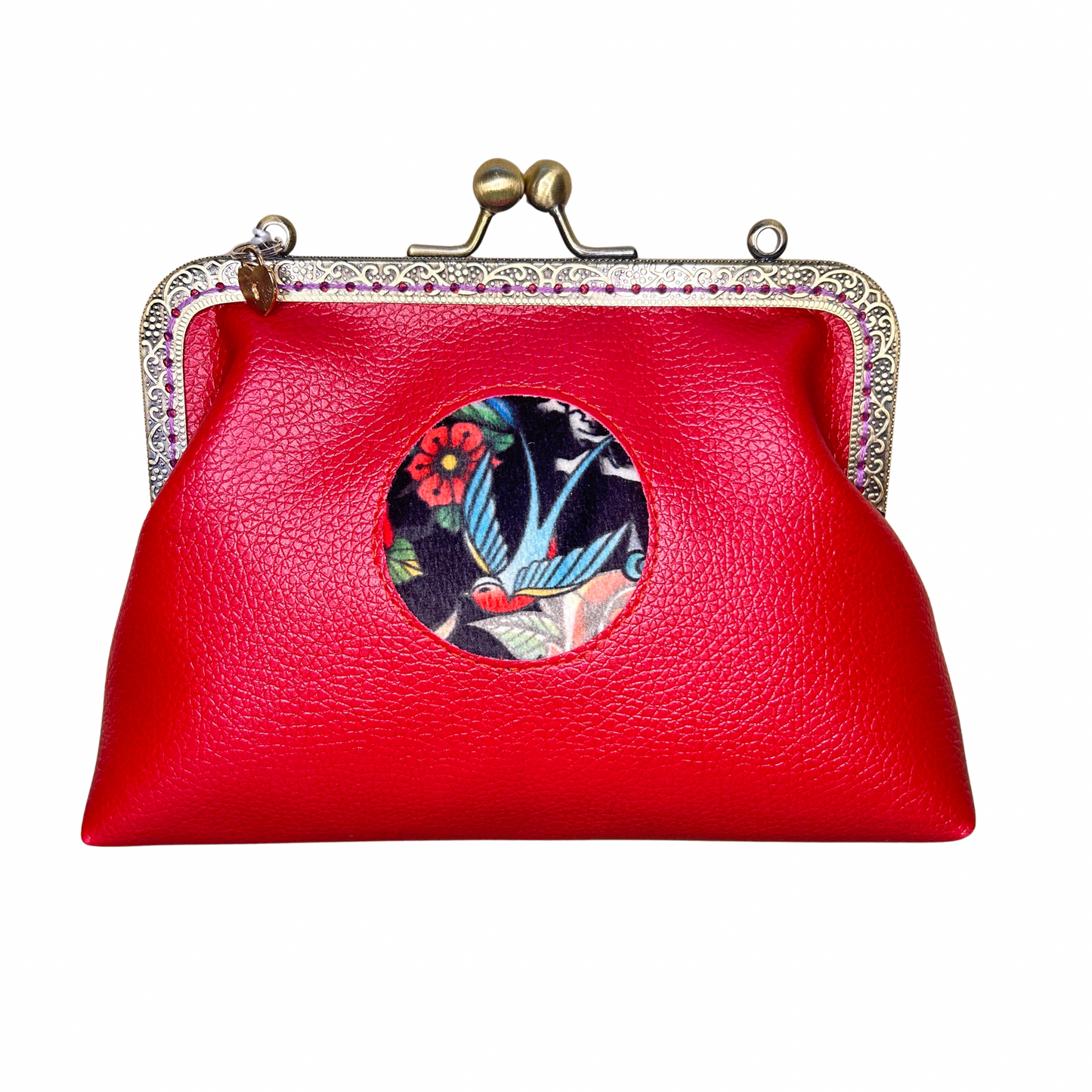 Pochette minaudière - Emma et le lapin blanc