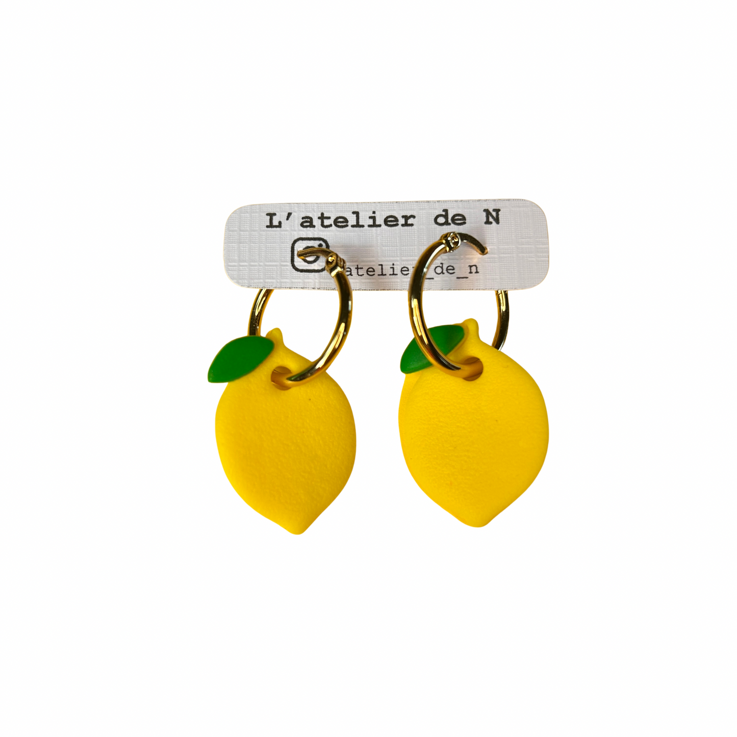 Boucles d’oreilles fruits L’atelier de N