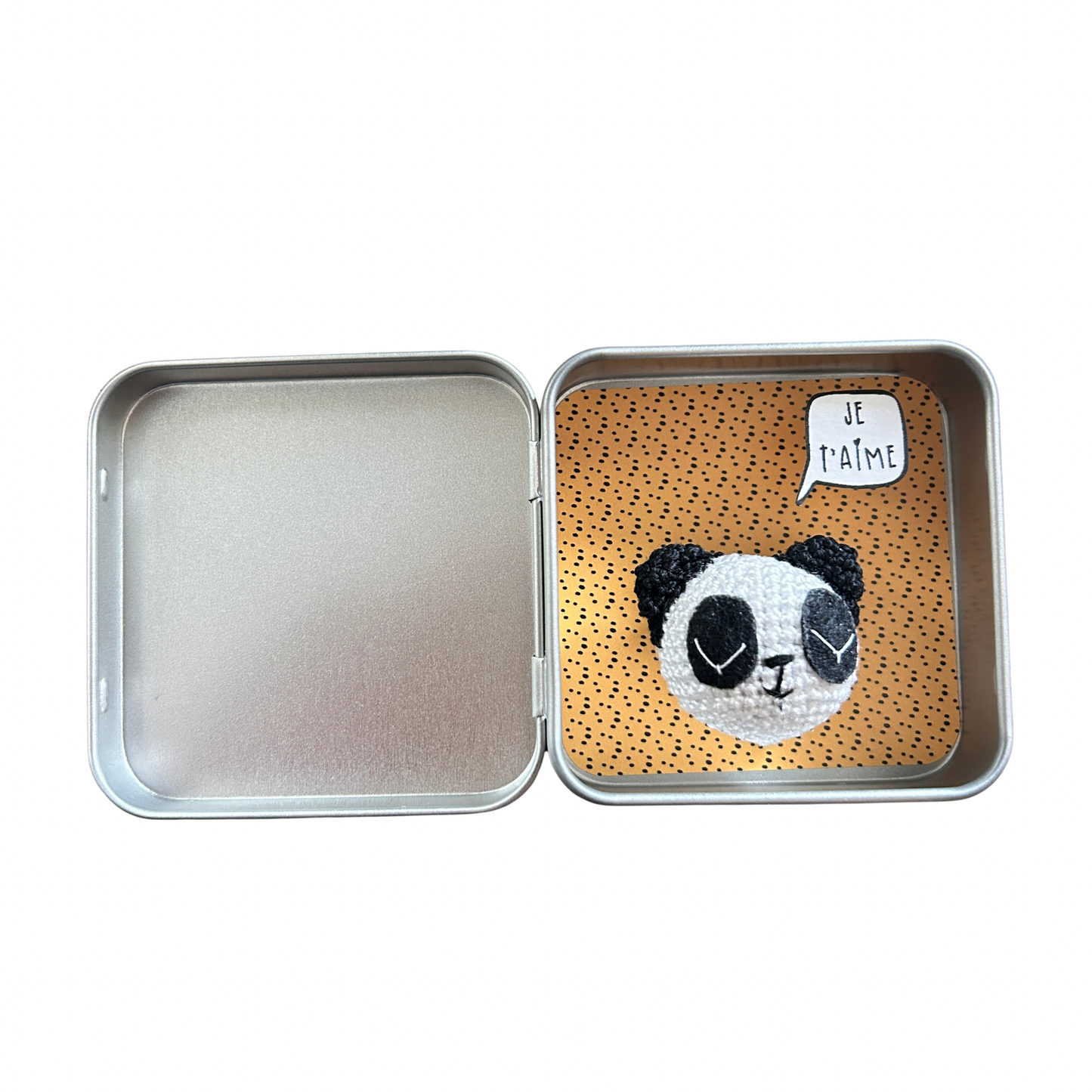 Boîte de réconfort minute " je t’aime " Papier clémentine