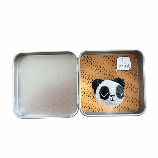 Boîte de réconfort minute " je t’aime " Papier clémentine