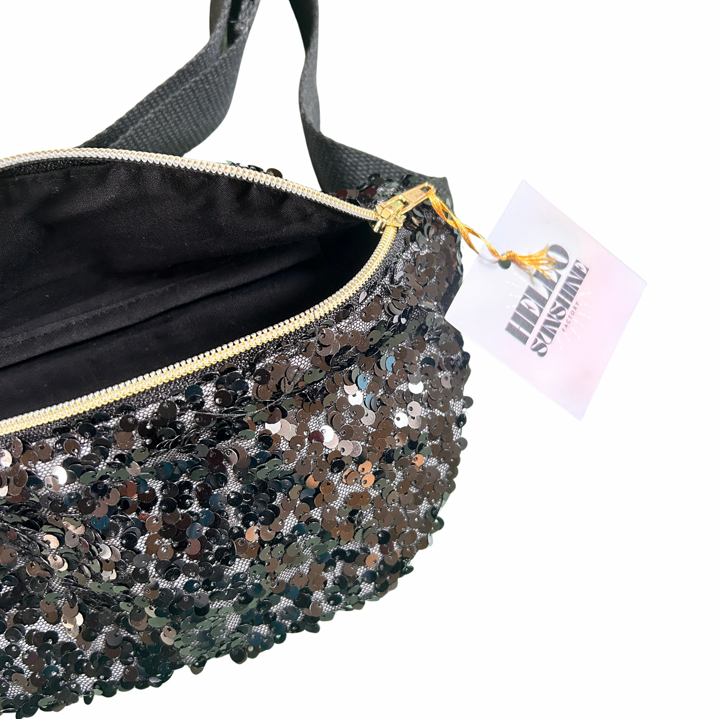 Sac banane à sequins & paillettes Hello sunshine