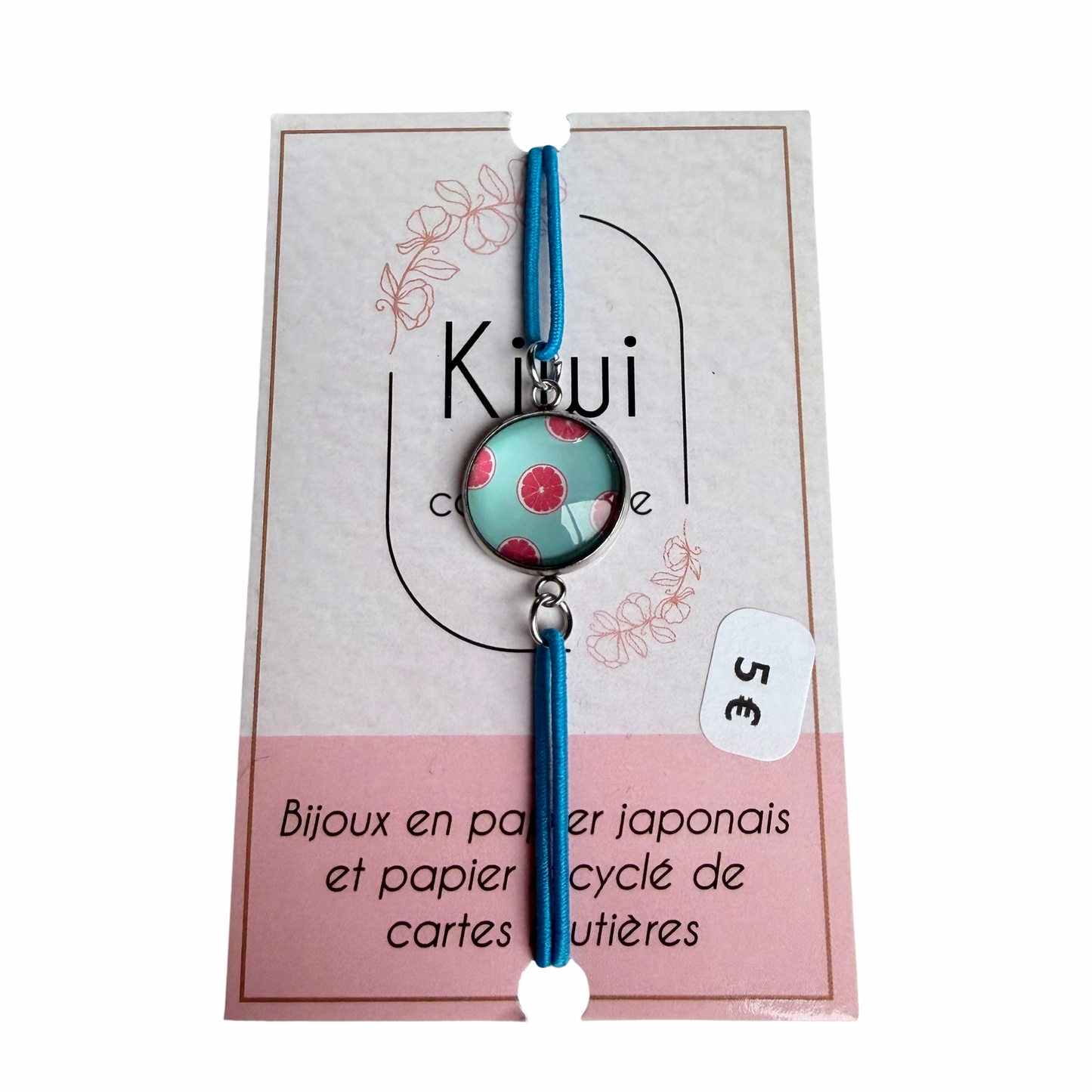 Bracelet enfant en papier japonais Kiwi & compagnie