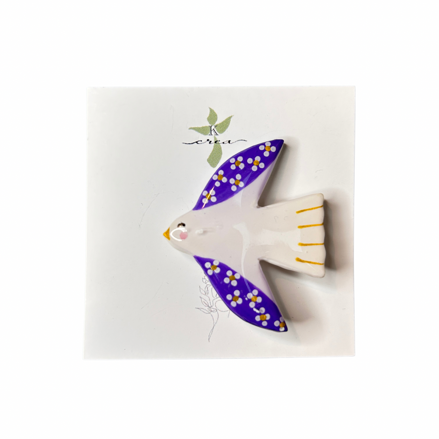 Broche oiseau Kcrea