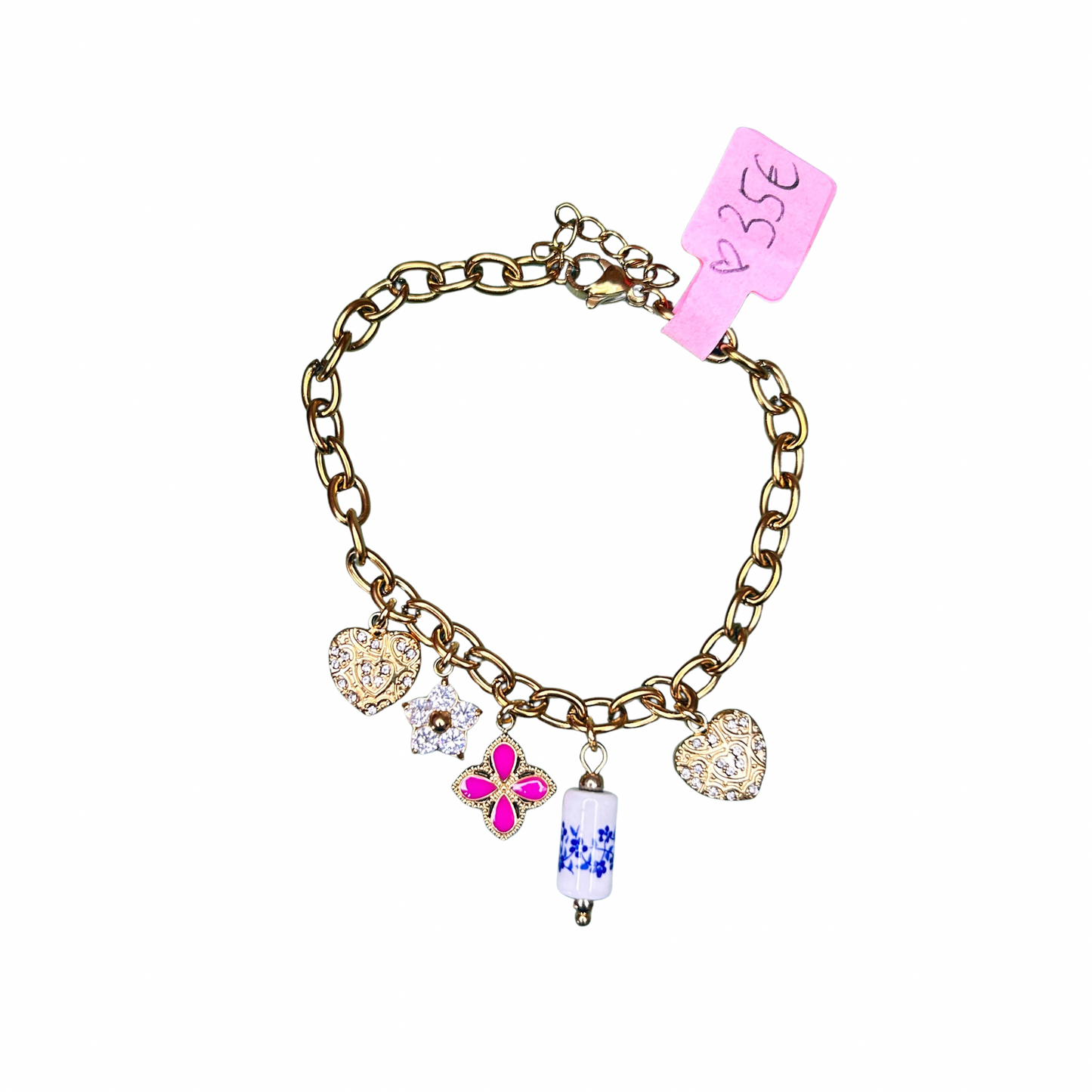 Bracelet charms Lunaria