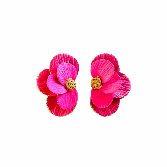 🌸 Boucles d’oreilles Magnolia Pistil’art