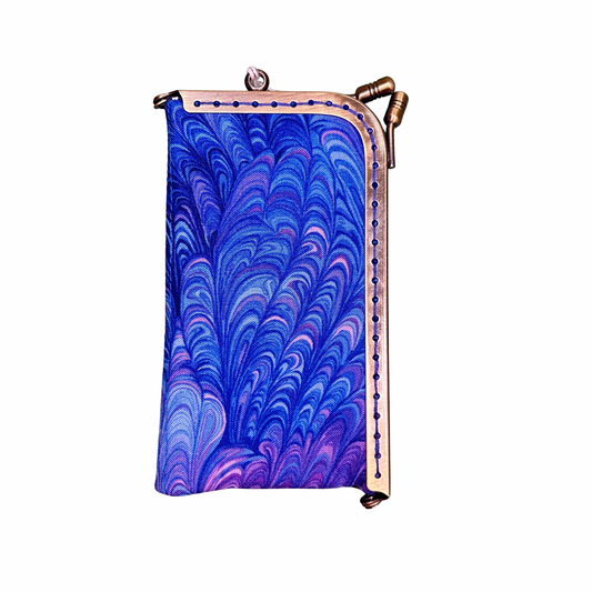 Porte-cartes minaudière - Emma et le lapin blanc