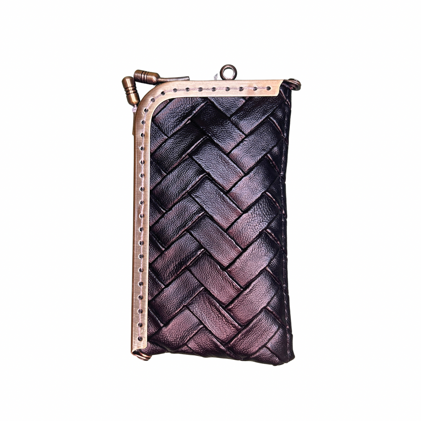 Porte-cartes minaudière - Emma et le lapin blanc