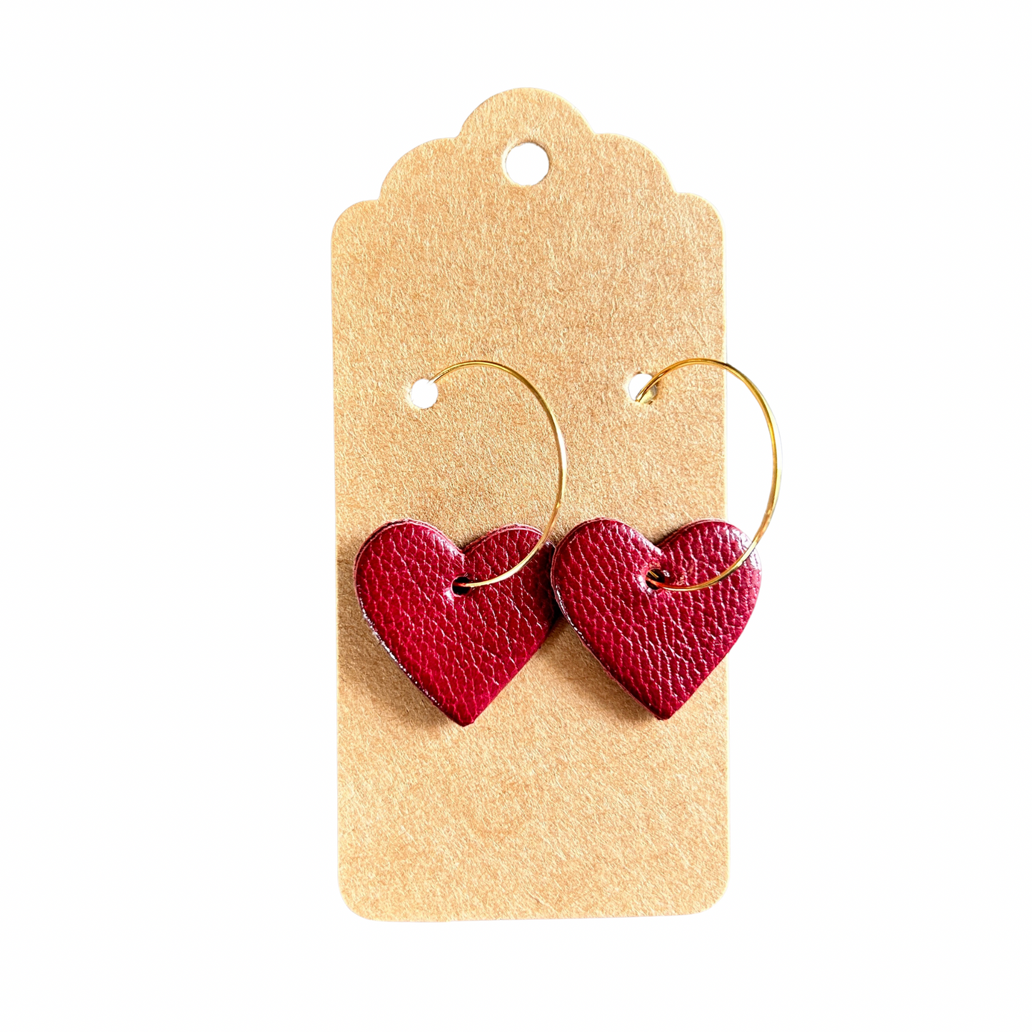 Boucles d’oreilles créoles cœur 31 mai