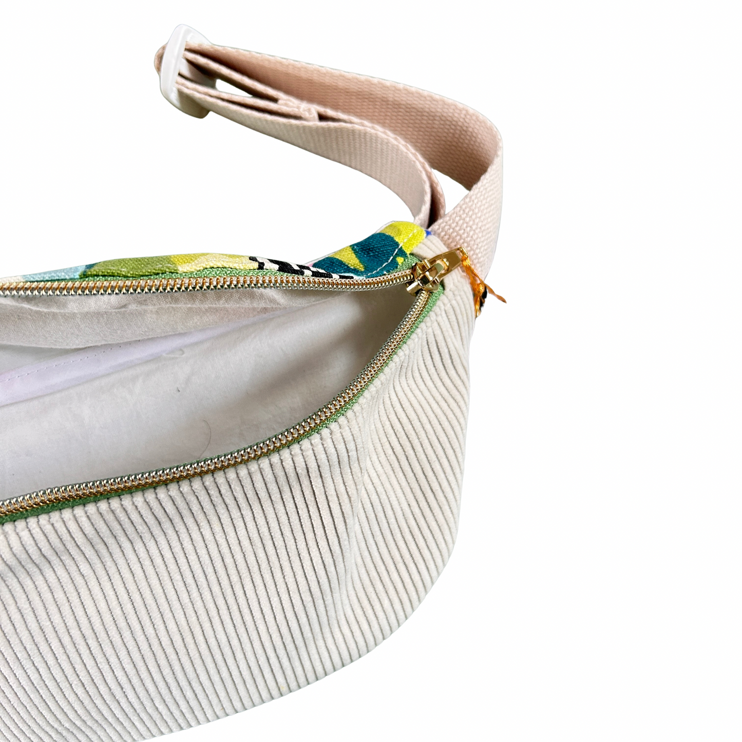 Sac banane en velours ras Hello sunshine