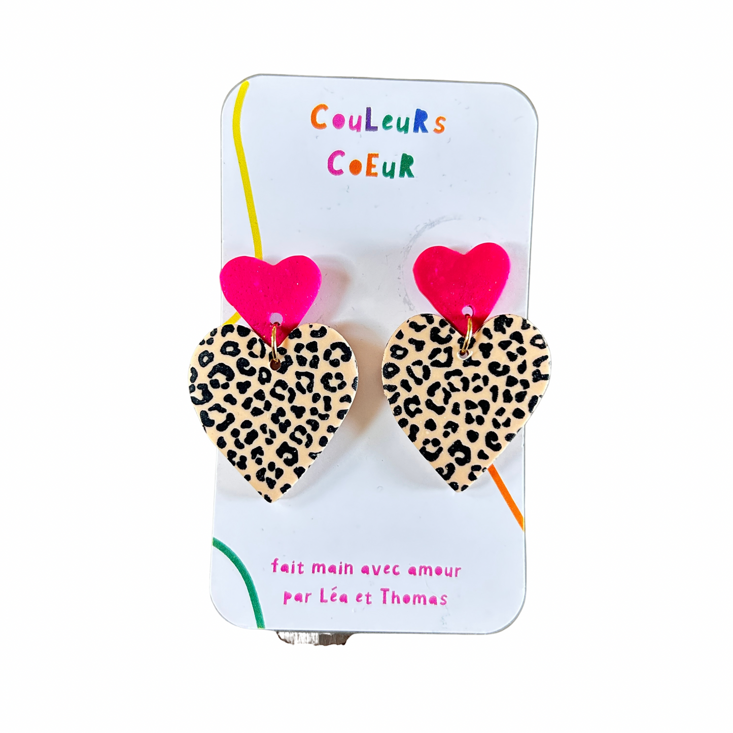 Boucles d’oreilles Venise Couleurs cœur