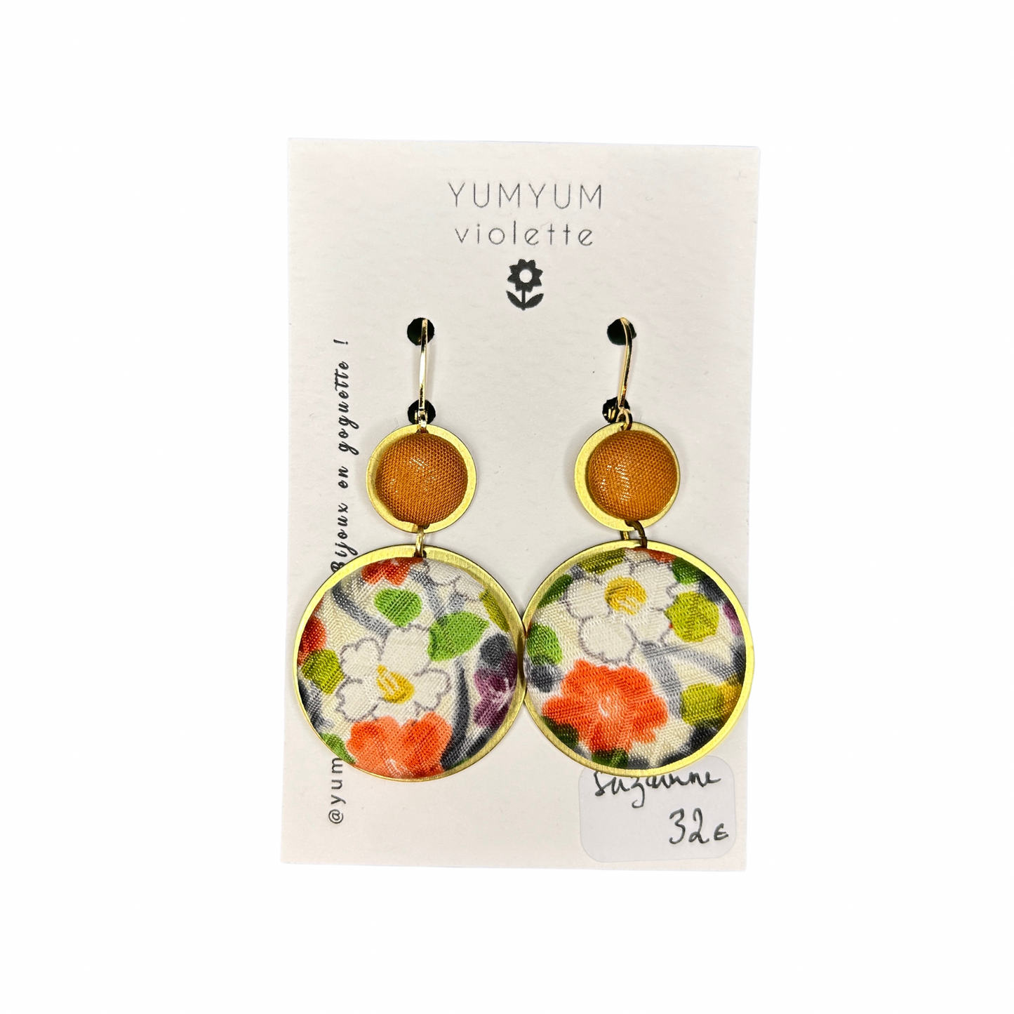 Boucles d’oreilles Suzanne - YumYum violette