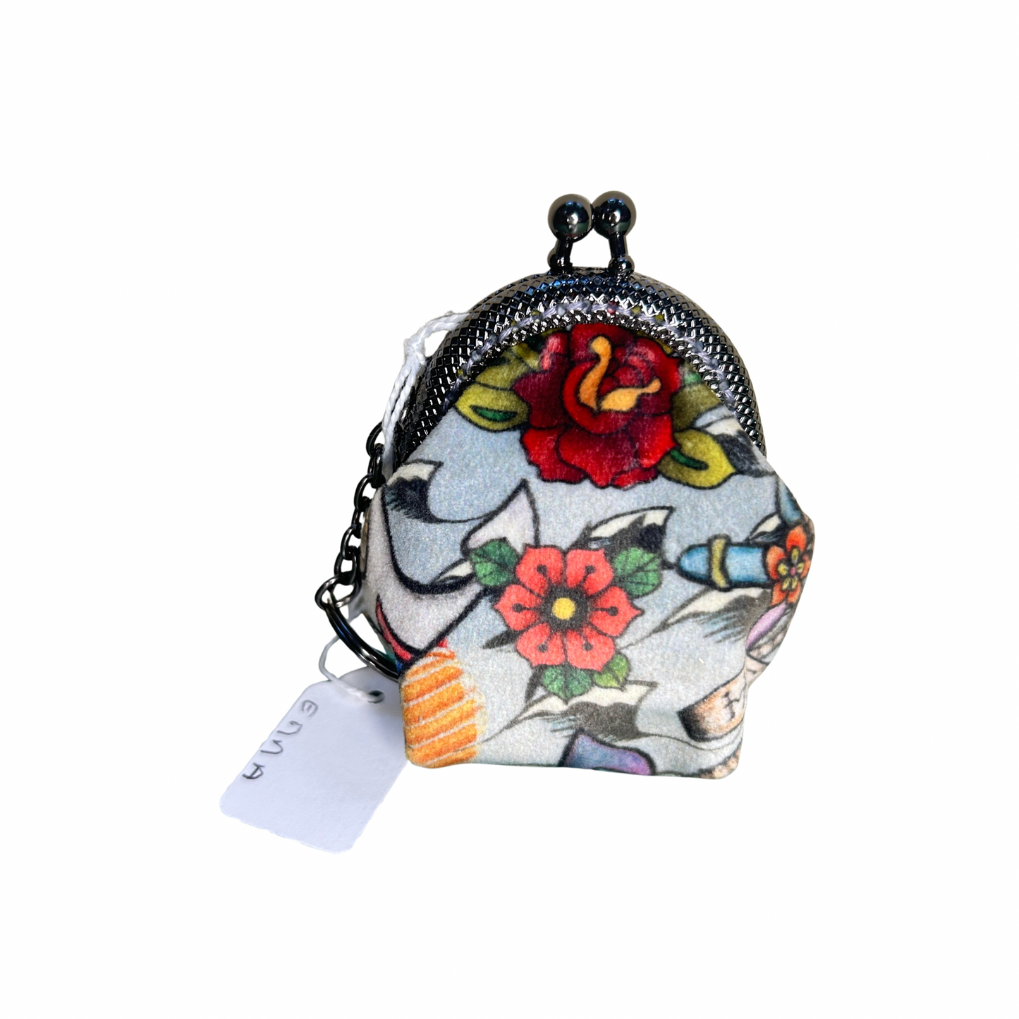 Porte-clefs bourse - Emma et le lapin blanc