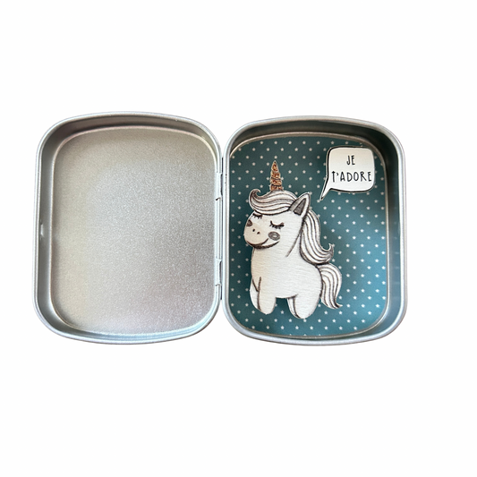 Boîte réconfort minute " je t’adore " Papier clémentine