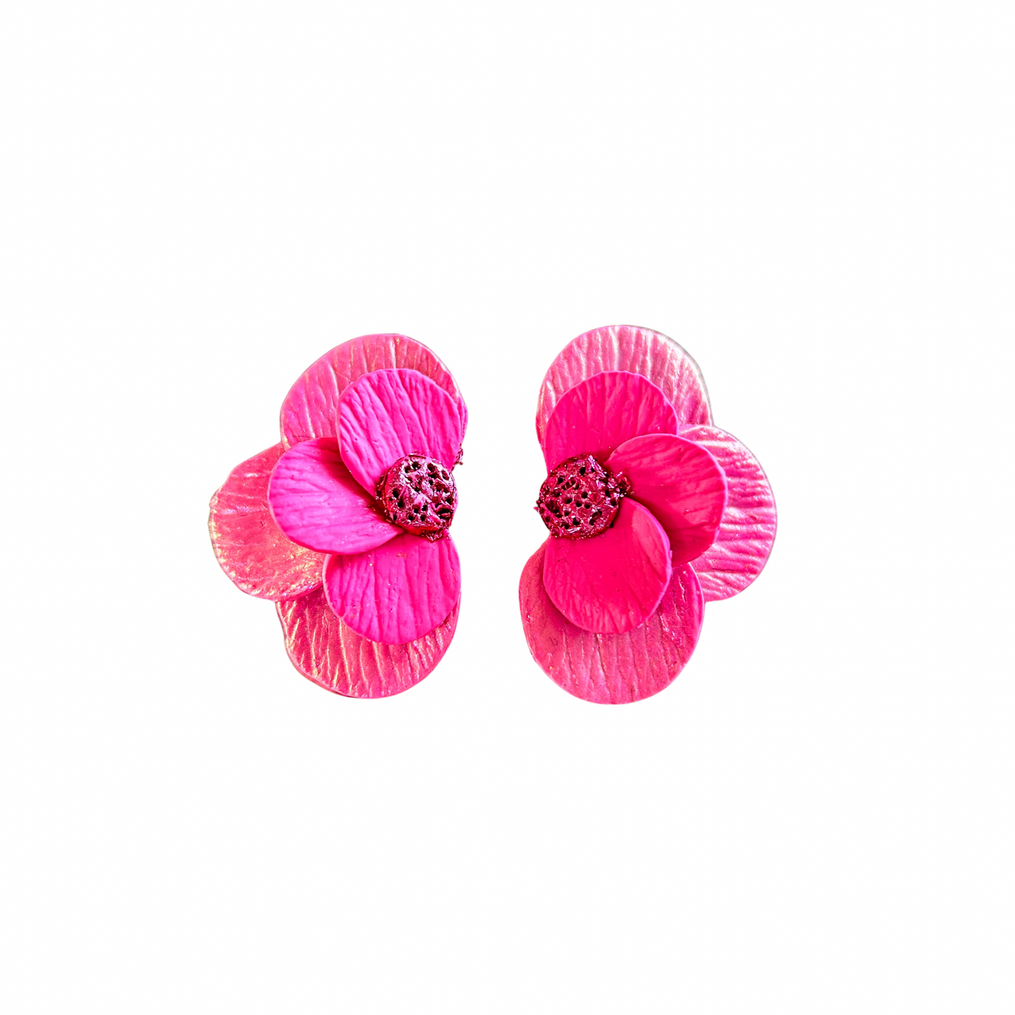 🌸 Boucles d’oreilles Magnolia Pistil’art